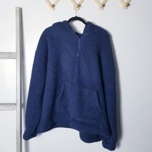 ZENANA NAVY SHERPA NAVY HOODIE SIZE 3X